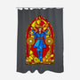 Stained Glass Sorcerer-none polyester shower curtain-daobiwan