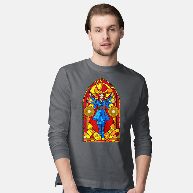 Stained Glass Sorcerer-mens long sleeved tee-daobiwan
