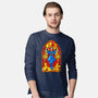 Stained Glass Sorcerer-mens long sleeved tee-daobiwan