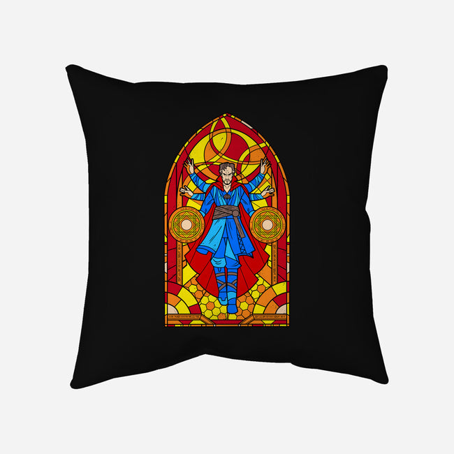 Stained Glass Sorcerer-none removable cover w insert throw pillow-daobiwan
