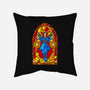Stained Glass Sorcerer-none removable cover w insert throw pillow-daobiwan