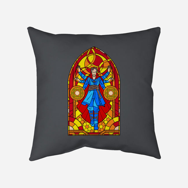 Stained Glass Sorcerer-none removable cover w insert throw pillow-daobiwan