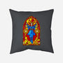 Stained Glass Sorcerer-none removable cover w insert throw pillow-daobiwan