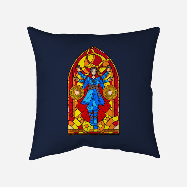 Stained Glass Sorcerer-none removable cover w insert throw pillow-daobiwan