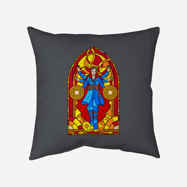 Stained Glass Sorcerer-none removable cover throw pillow-daobiwan