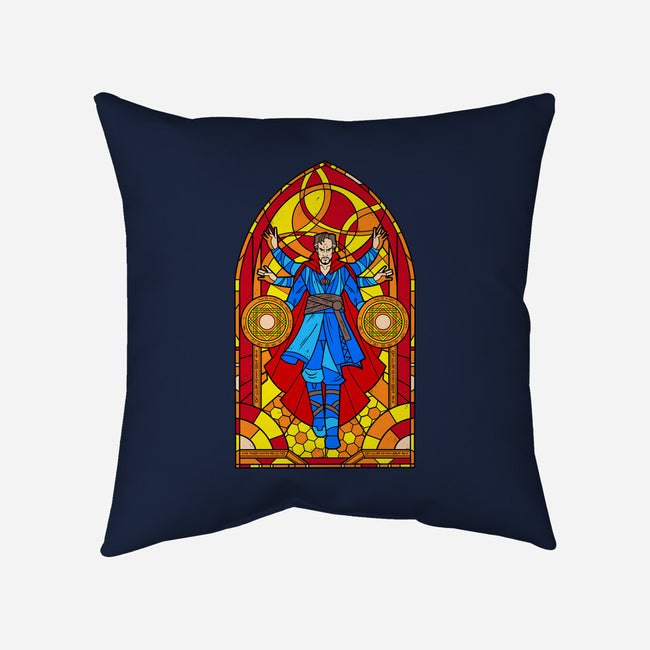 Stained Glass Sorcerer-none removable cover throw pillow-daobiwan