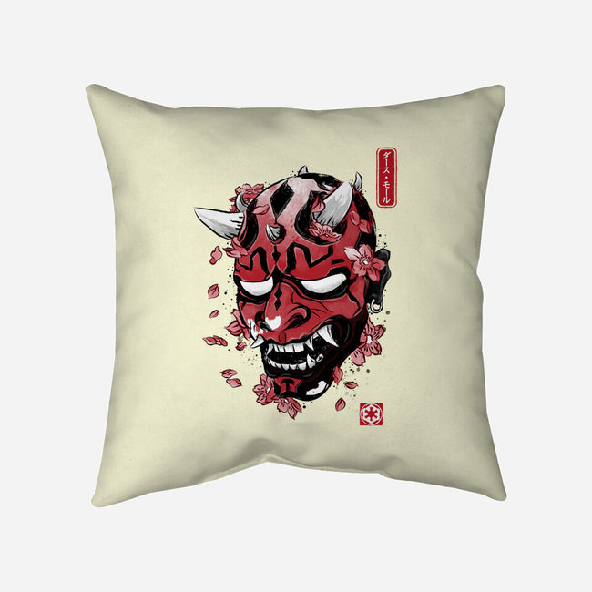 Darth Oni-none removable cover w insert throw pillow-DrMonekers