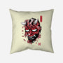 Darth Oni-none removable cover throw pillow-DrMonekers