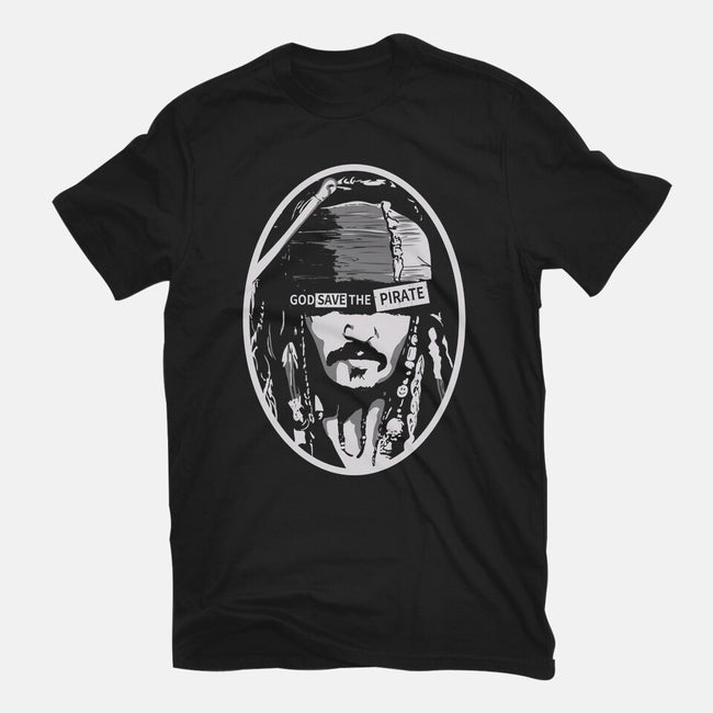 God Save The Pirate-womens fitted tee-Claudia