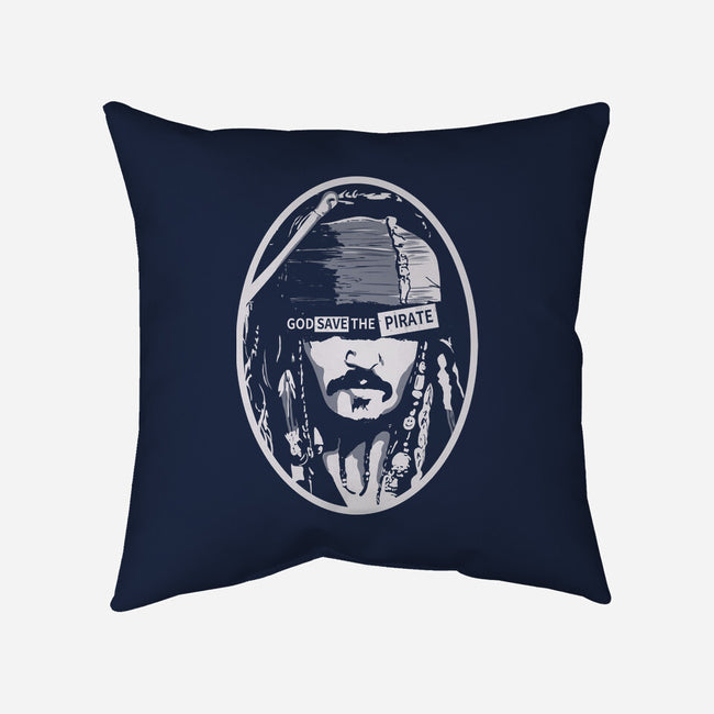 God Save The Pirate-none removable cover w insert throw pillow-Claudia