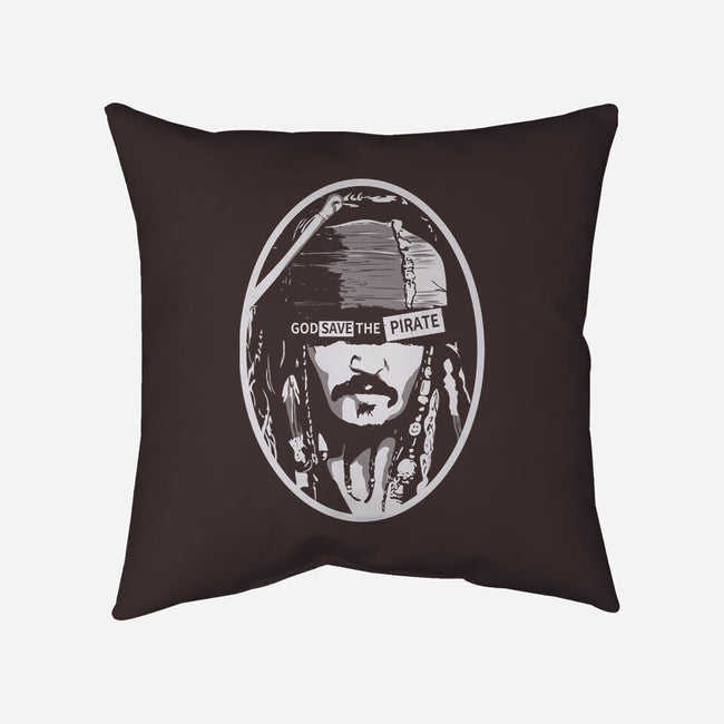 God Save The Pirate-none removable cover throw pillow-Claudia