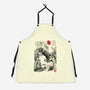 T-Rex In Japan-unisex kitchen apron-DrMonekers