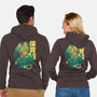 Velociraptor Nursery-unisex zip-up sweatshirt-Sketchdemao