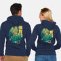 Velociraptor Nursery-unisex zip-up sweatshirt-Sketchdemao