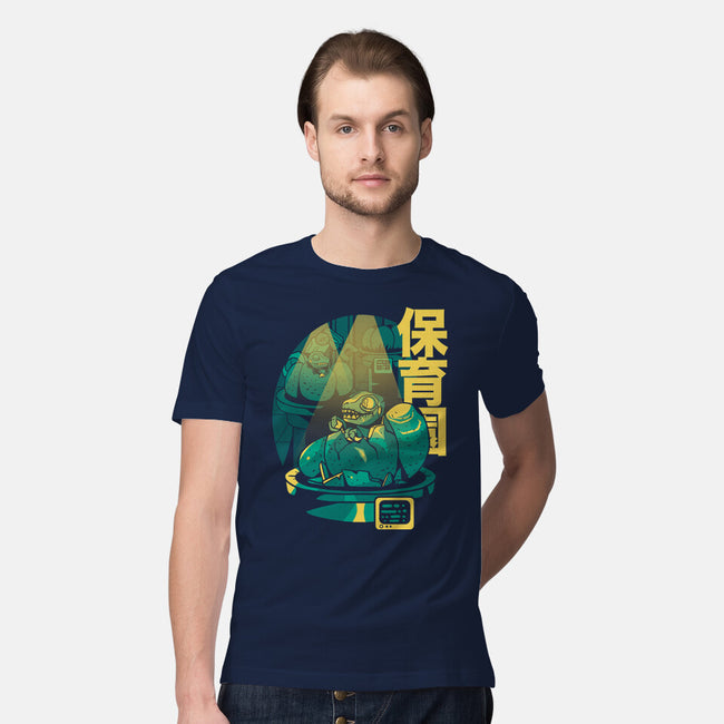 Velociraptor Nursery-mens premium tee-Sketchdemao