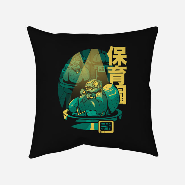 Velociraptor Nursery-none removable cover w insert throw pillow-Sketchdemao