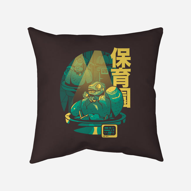 Velociraptor Nursery-none removable cover w insert throw pillow-Sketchdemao