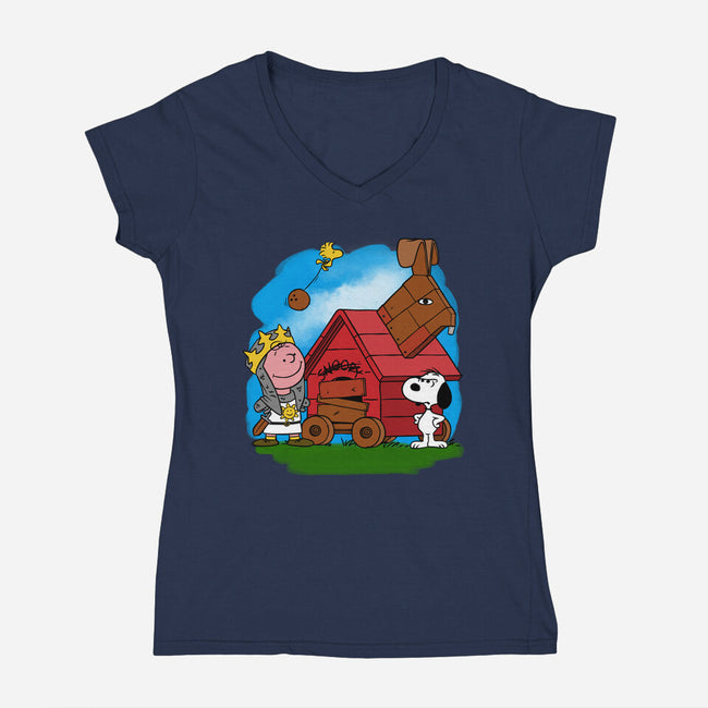 Charlie And The Holy Grail-womens v-neck tee-drbutler