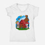 Charlie And The Holy Grail-womens v-neck tee-drbutler