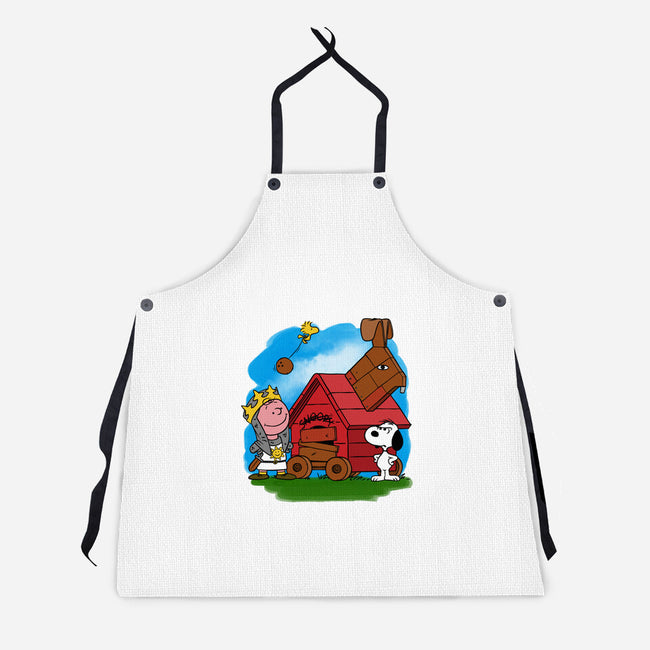 Charlie And The Holy Grail-unisex kitchen apron-drbutler