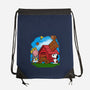 Charlie And The Holy Grail-none drawstring bag-drbutler