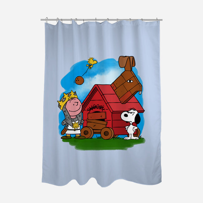 Charlie And The Holy Grail-none polyester shower curtain-drbutler