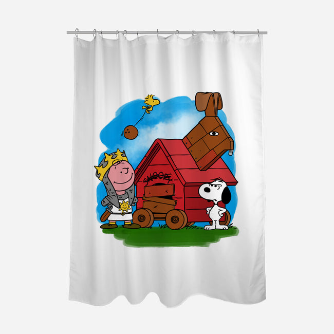 Charlie And The Holy Grail-none polyester shower curtain-drbutler