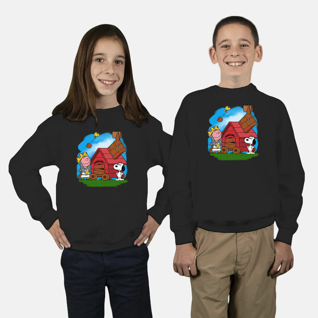 Charlie And The Holy Grail-youth crew neck sweatshirt-drbutler
