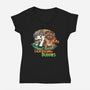 Traveling Buddies-womens v-neck tee-meca artwork