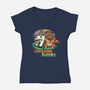 Traveling Buddies-womens v-neck tee-meca artwork
