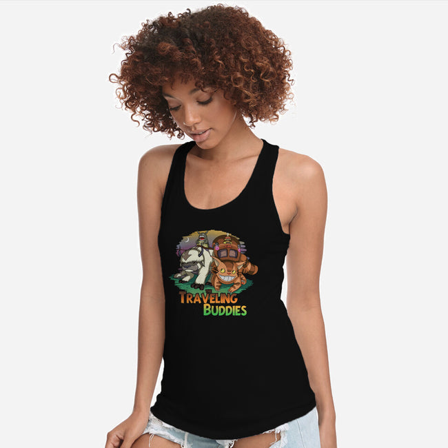 Traveling Buddies-womens racerback tank-meca artwork