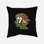Traveling Buddies-none removable cover w insert throw pillow-meca artwork