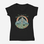 The Sound Of Existential Dread-womens v-neck tee-vp021