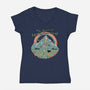 The Sound Of Existential Dread-womens v-neck tee-vp021