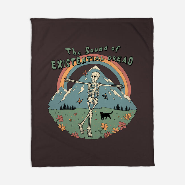 The Sound Of Existential Dread-none fleece blanket-vp021