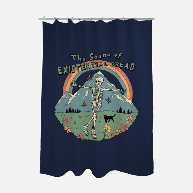 The Sound Of Existential Dread-none polyester shower curtain-vp021