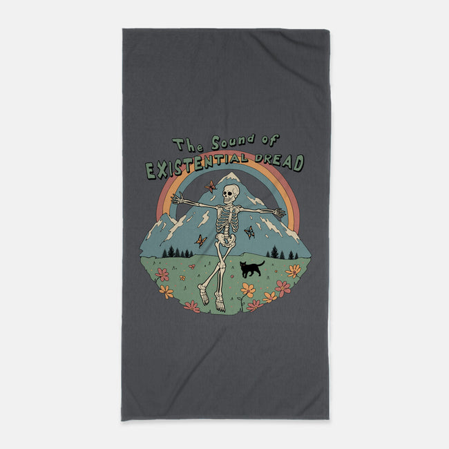 The Sound Of Existential Dread-none beach towel-vp021