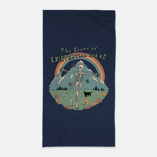 The Sound Of Existential Dread-none beach towel-vp021