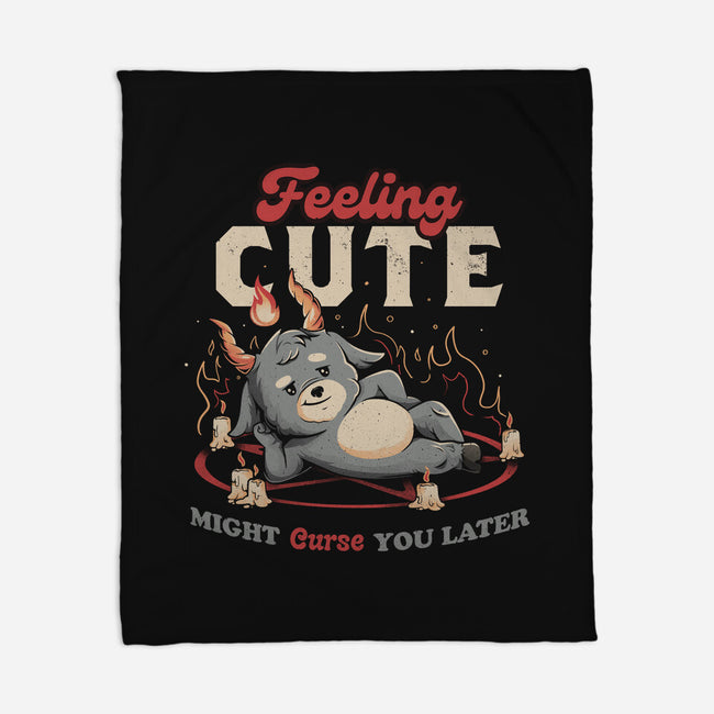 Might Curse You Later-none fleece blanket-eduely