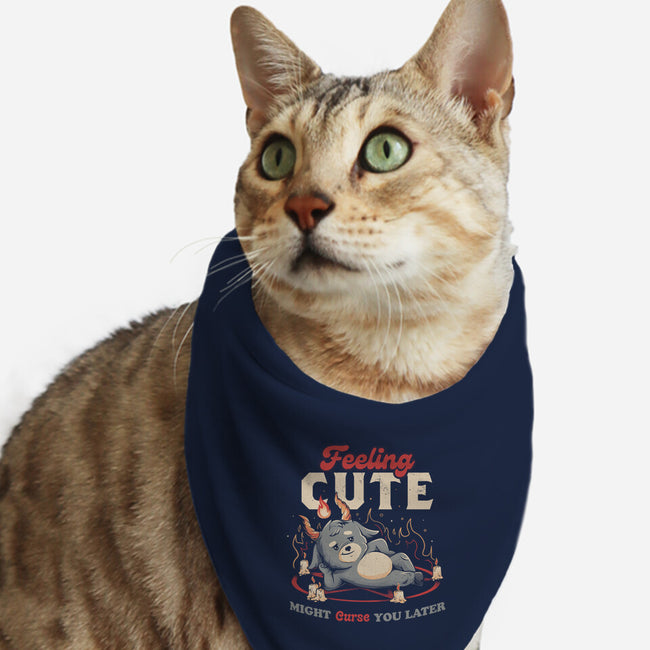 Might Curse You Later-cat bandana pet collar-eduely