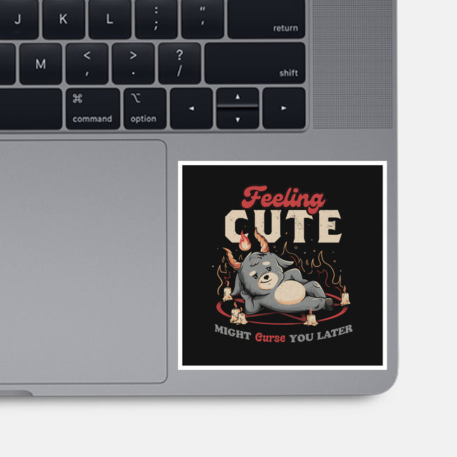 Might Curse You Later-none glossy sticker-eduely