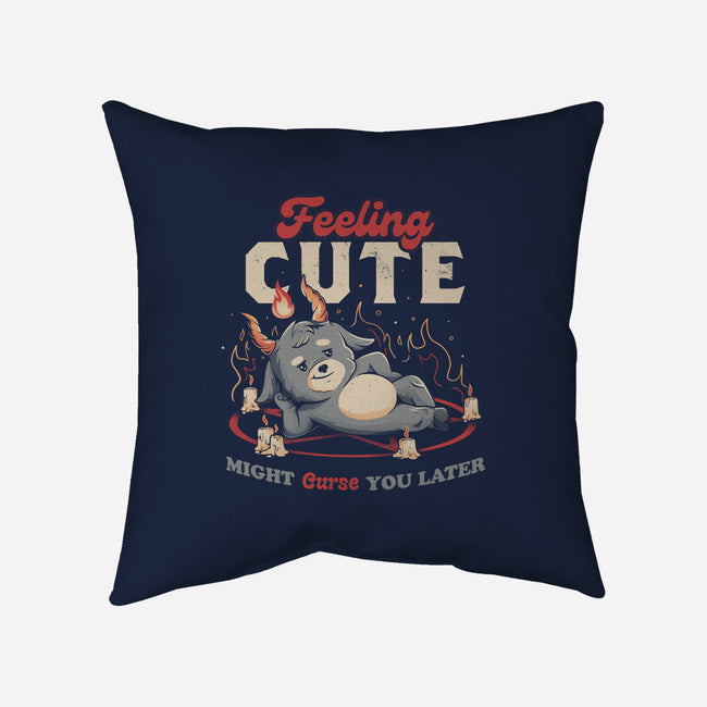 Might Curse You Later-none removable cover w insert throw pillow-eduely