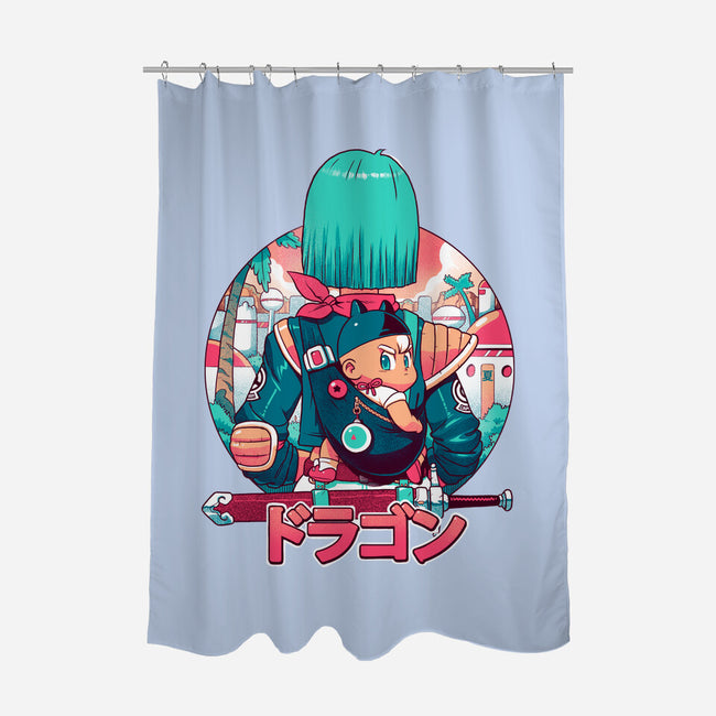 A Summer Dragon-none polyester shower curtain-Bruno Mota