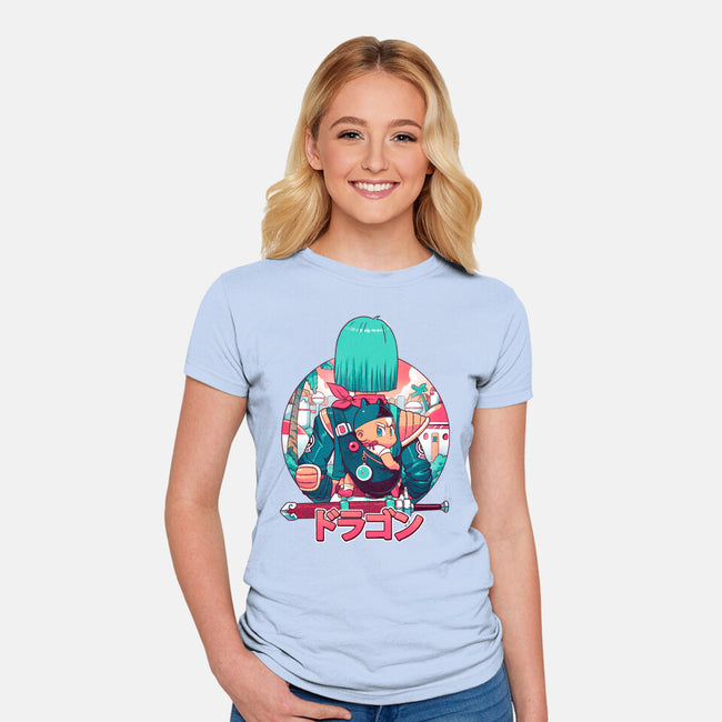 A Summer Dragon-womens fitted tee-Bruno Mota