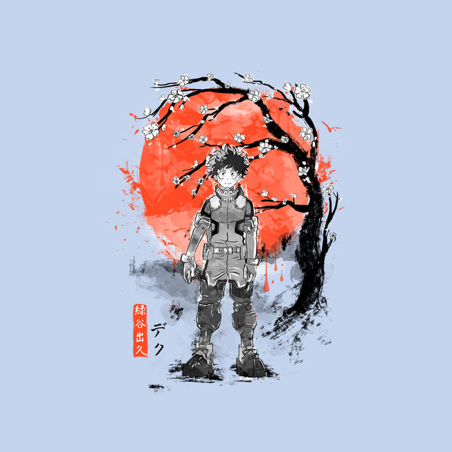 Deku At Sakura Tree-none beach towel-IKILO