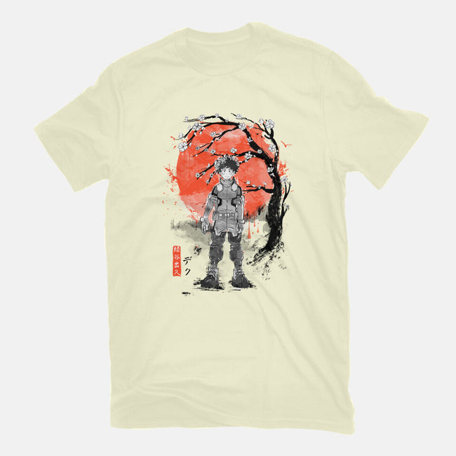 Deku At Sakura Tree-mens premium tee-IKILO