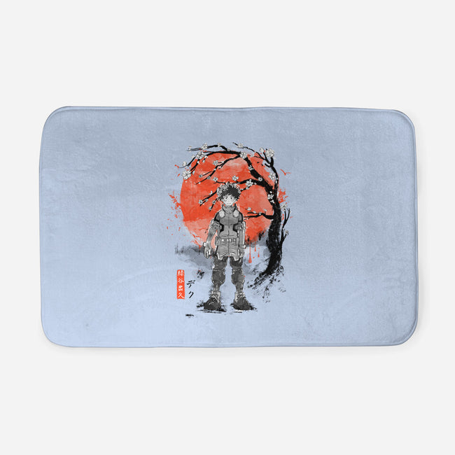 Deku At Sakura Tree-none memory foam bath mat-IKILO
