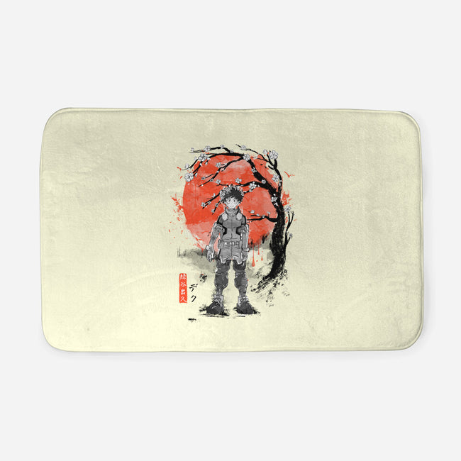 Deku At Sakura Tree-none memory foam bath mat-IKILO