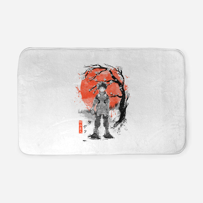 Deku At Sakura Tree-none memory foam bath mat-IKILO