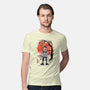 Deku At Sakura Tree-mens premium tee-IKILO